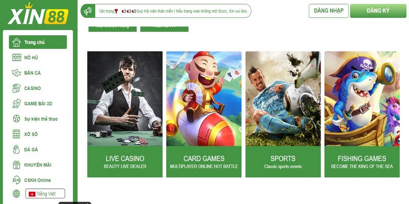 Ưu điểm sảnh Casino Online Xin88